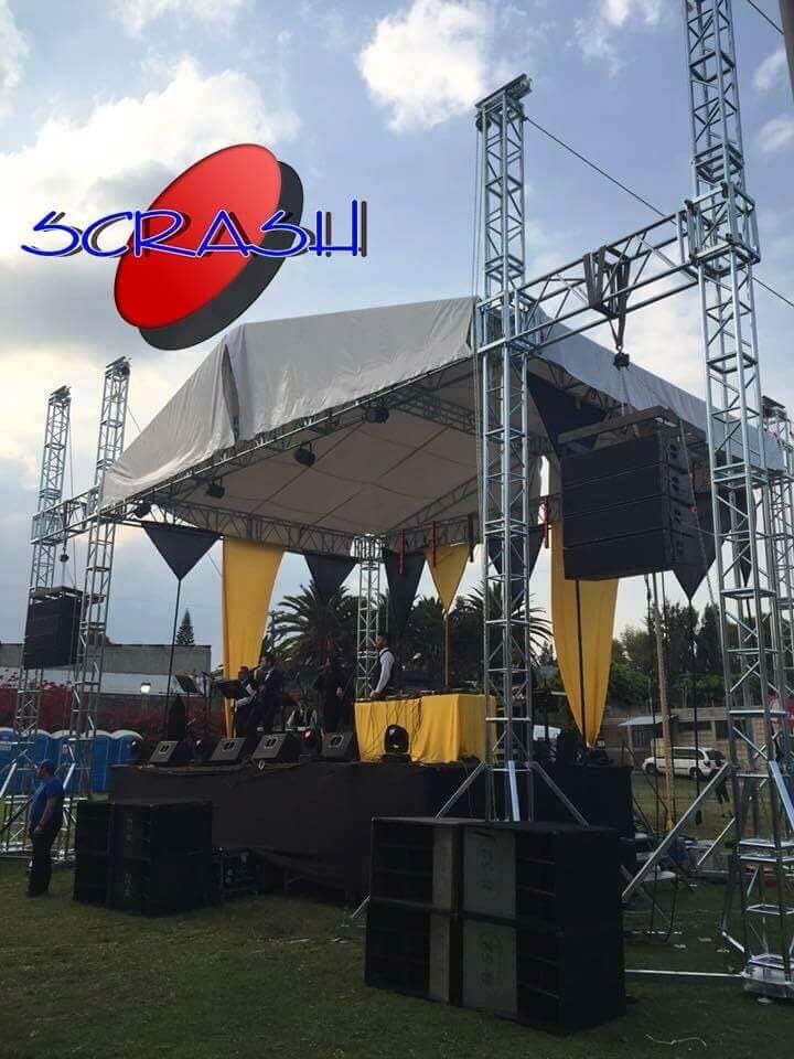 Equipo profesional de sonido para eventos