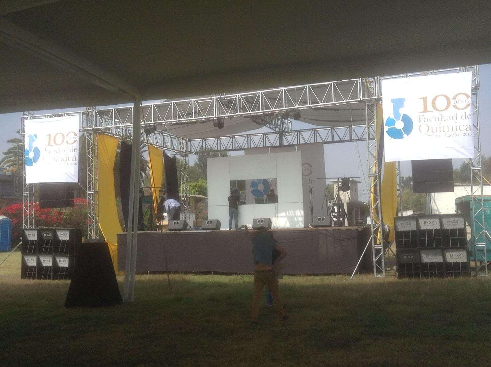 Configuración profesional para eventos masivos